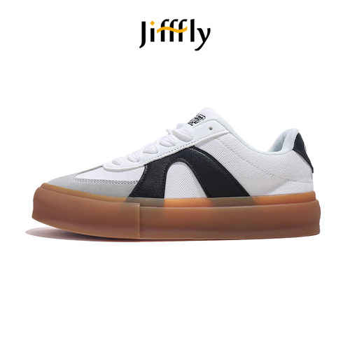 Jifffly德训鞋男2025新款秋冬百搭ins潮牌复古情侣厚底休闲板鞋女
