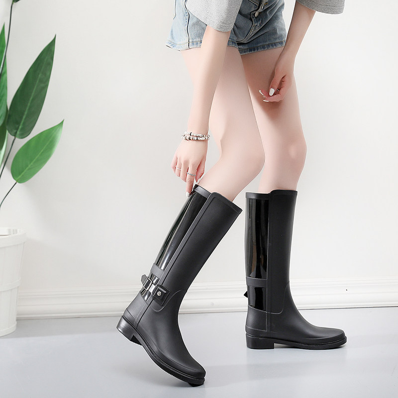 雨鞋女时尚款外穿高筒防滑漂亮防水鞋轻便日系女士棉雨靴2021时髦在类目 女鞋, 雨鞋中 - 来自Buy2taobao.com提供专业的淘宝代购服务