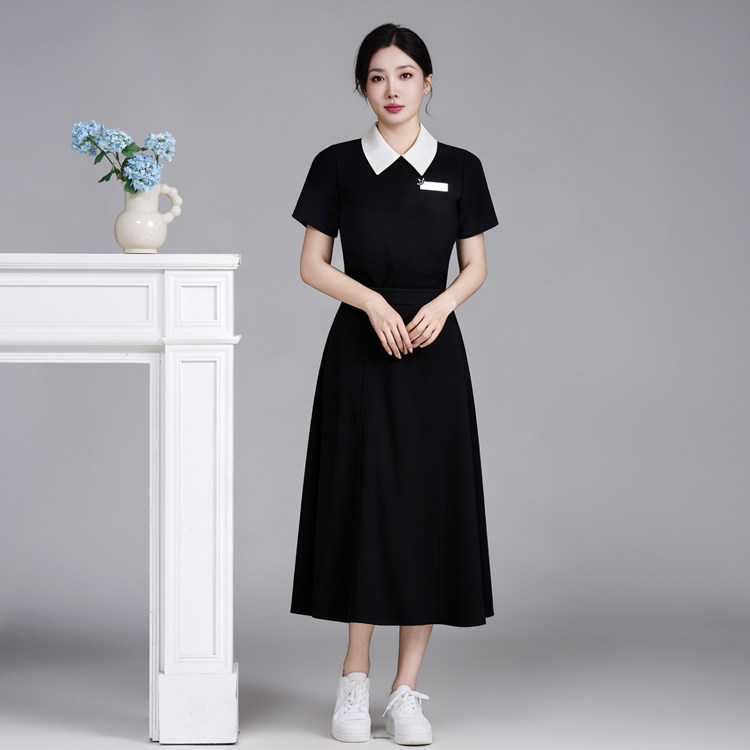 美容院工作服女美容师美发工装医美养生馆足疗足道技师短袖套装夏