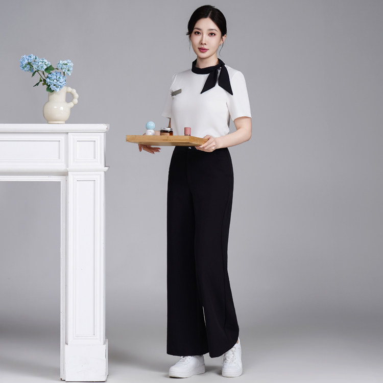 夏季短袖美容院美业珠宝茶楼化妆品美甲店护肤养生美容师套装工服