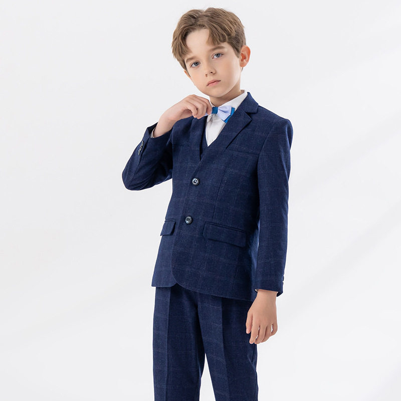 男童礼服秋冬儿童钢琴演出小西装