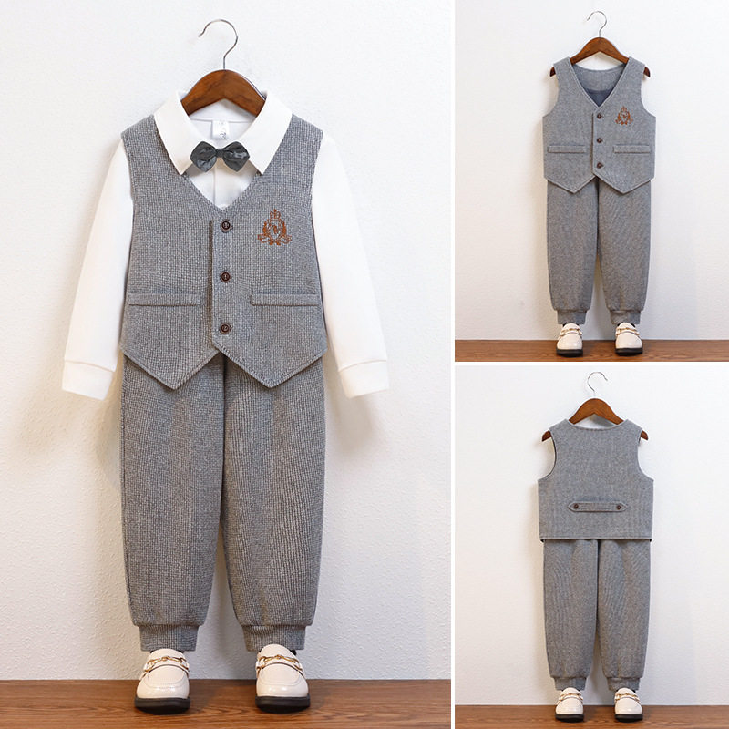 宝宝生日礼服儿童演出服男童西装