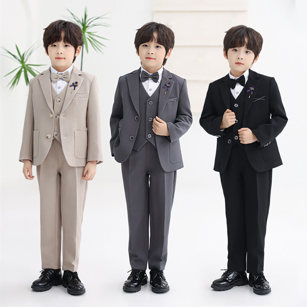 儿童西装套装春秋新款花童小西服