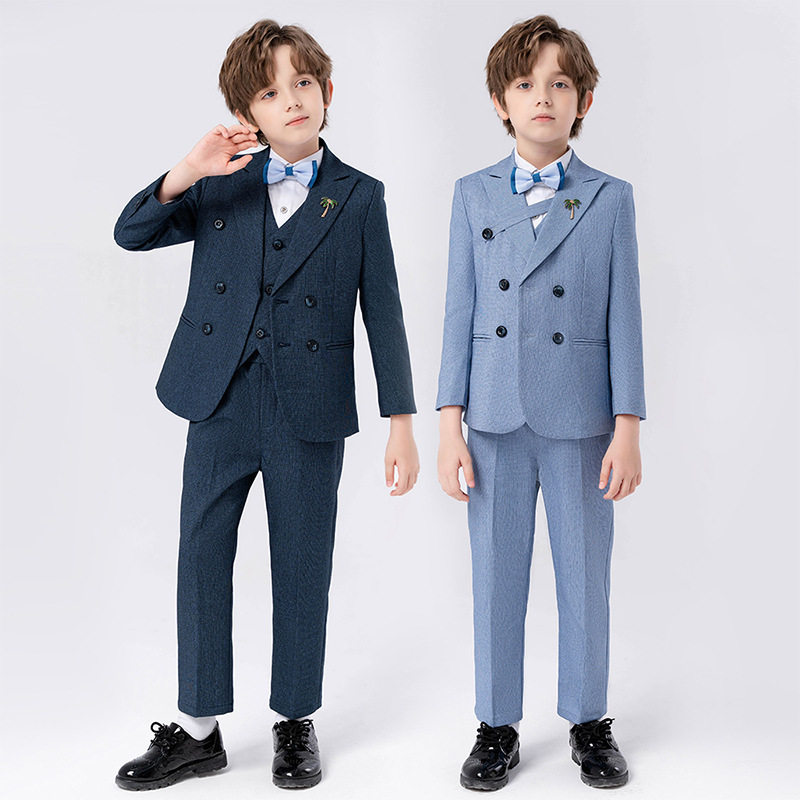 男童礼服儿童西装走秀钢琴演出服