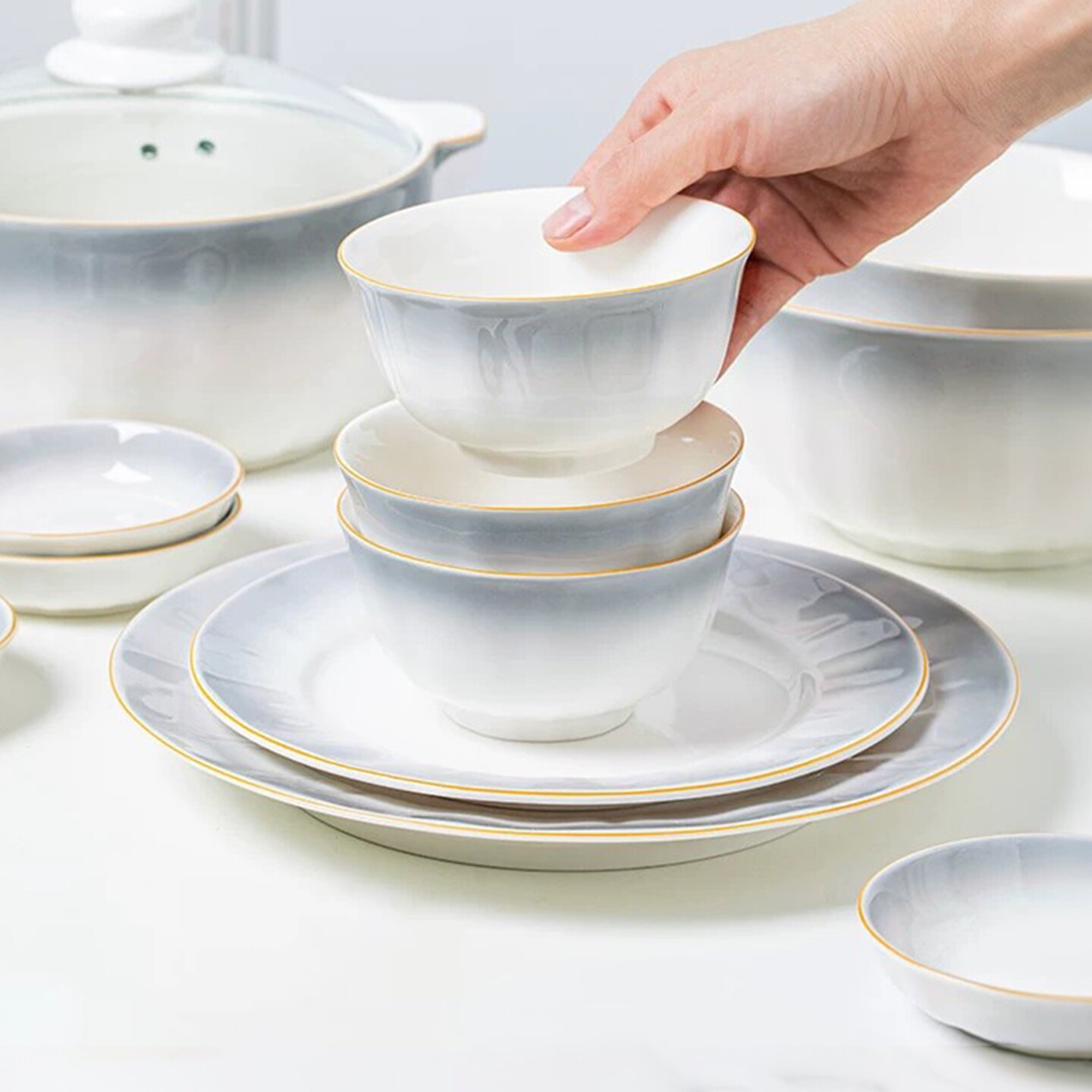 【健康釉下彩】顺祥陶瓷碗盘餐具图片