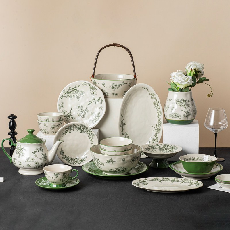 顺祥陶瓷硕加碗盘套装家用碗碟漂亮的饭碗高级特别好看的餐具礼盒,餐饮具,碗,淘宝优惠券,粉丝福利购,淘宝优惠卷