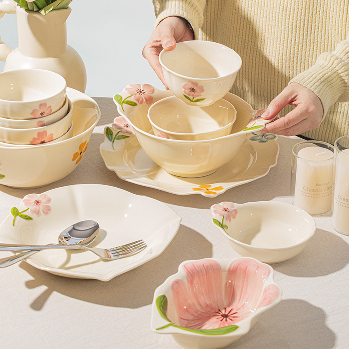 【健康釉下彩】顺祥陶瓷碗盘餐具图片