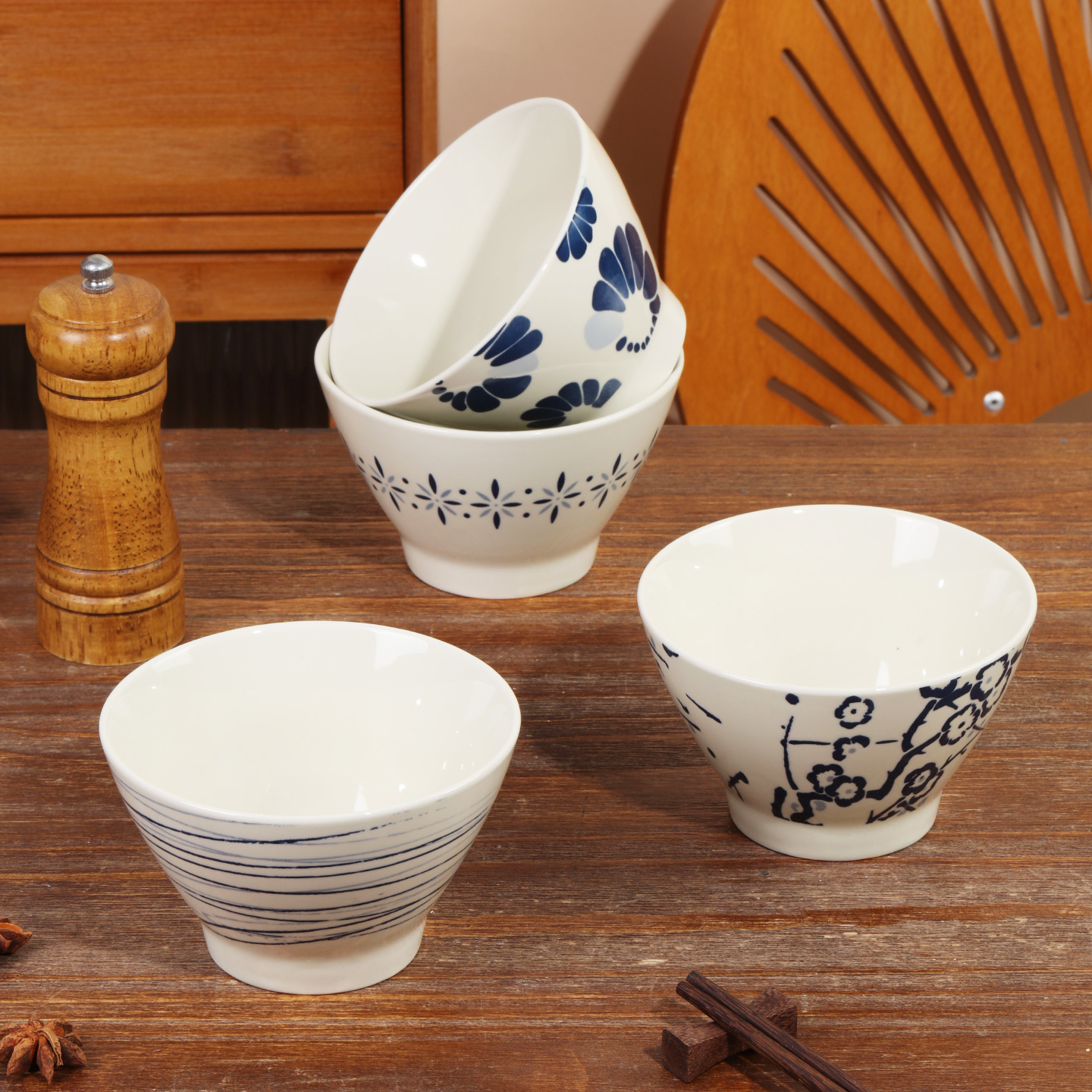 【健康釉下彩】顺祥陶瓷家用碗