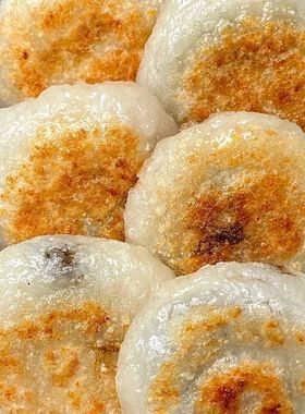 黑芝麻糯米糍粑独立包装夹心黑芝麻馅好吃酥脆糯叽叽手工糯米糍