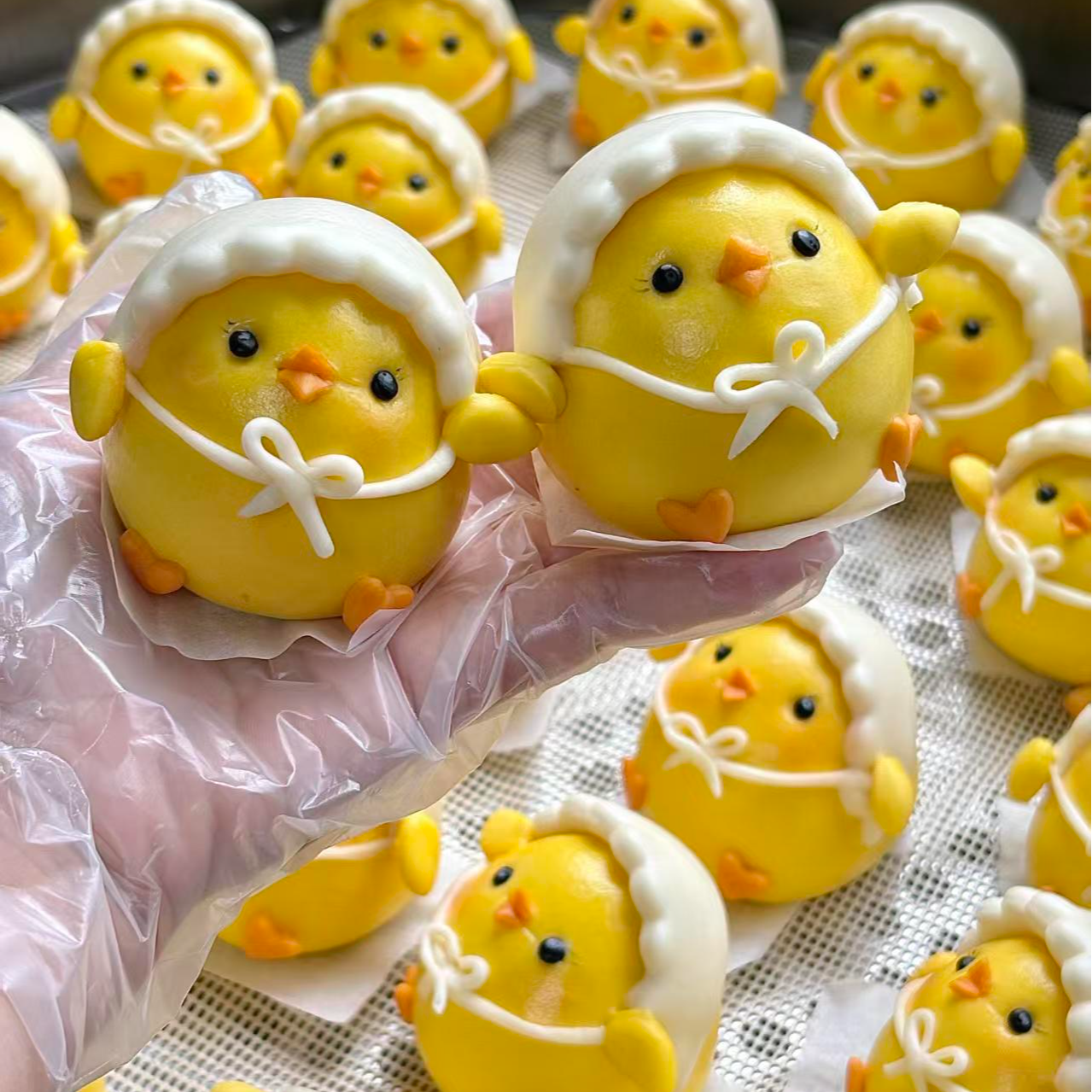 动物造型萌小鸡卡通包网红美食包点果蔬半成品速冻口感松软解馋图片