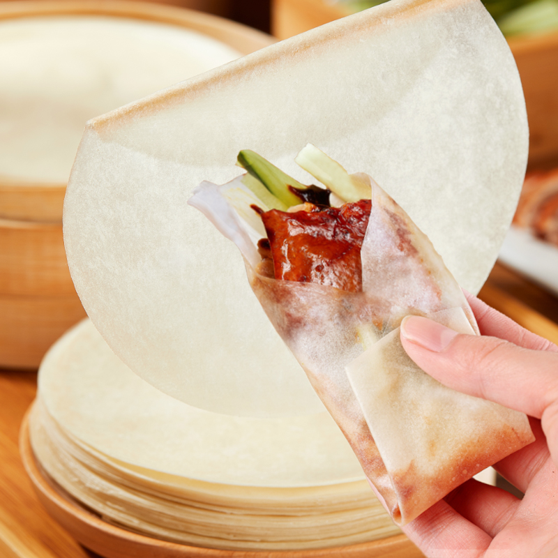 北京烤鸭饼皮纯手工春饼皮薄饼荷叶饼面皮京酱肉丝卷饼筋饼商用