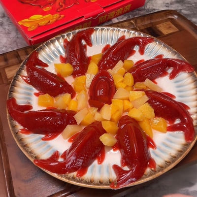 年年有余八方来财山楂鱼锦鲤鱼吉庆有鱼年货过年摆盘婚庆婚宴方便
