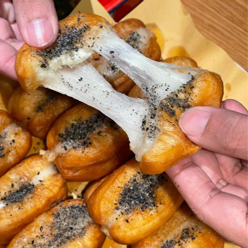 网红小吃迷你糍粑油条零食商用批发家庭装半成品糍粑夹心加热即食