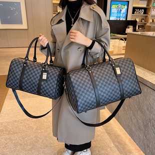 新款手提旅行包男女短途大容量单肩出差商务行李袋休闲时尚斜挎包