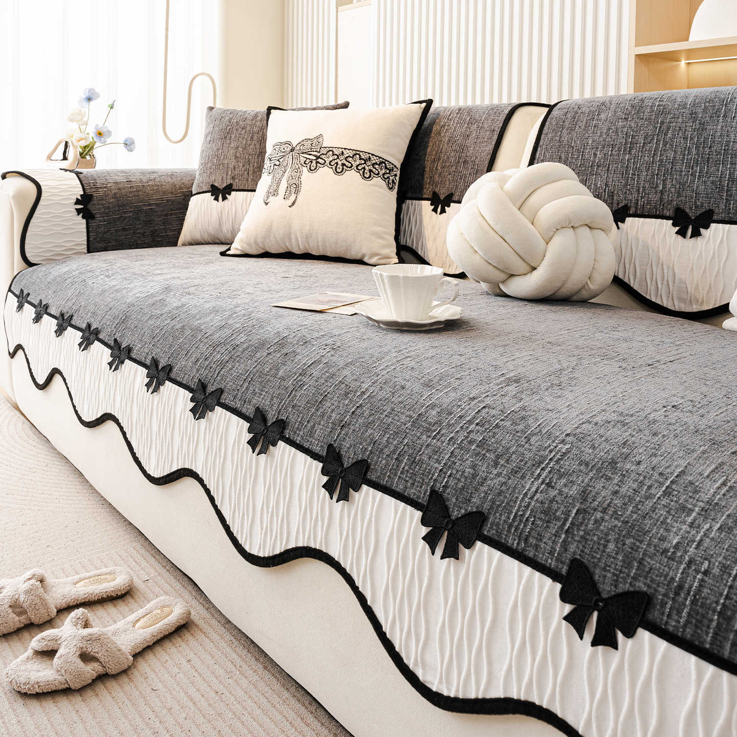 四季通用防滑轻奢沙发垫