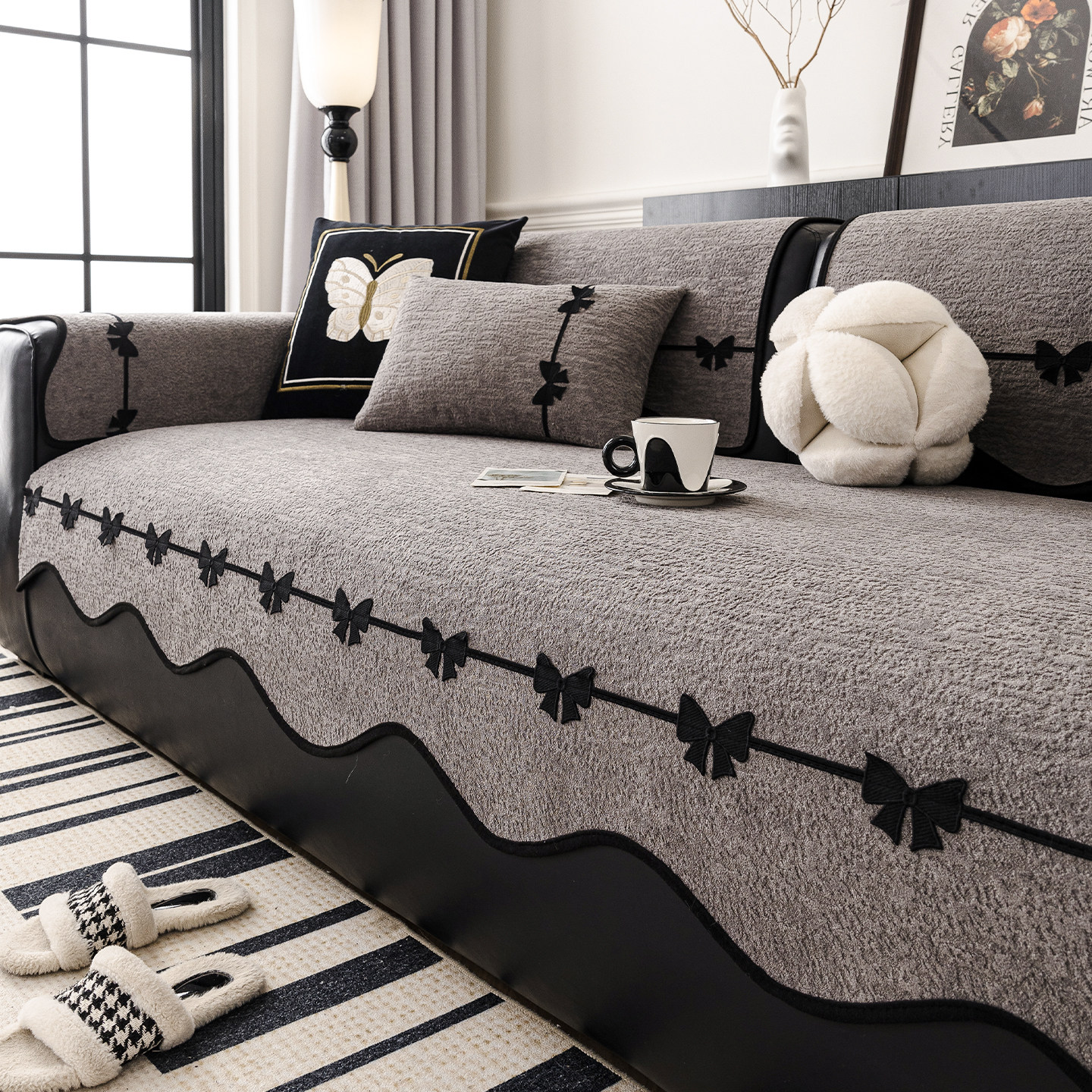 四季通用沙发垫2025新款冬加厚固定防滑轻奢高级感坐垫子座套罩巾,居家布艺,沙发垫,淘宝优惠券,粉丝福利购,淘宝优惠卷