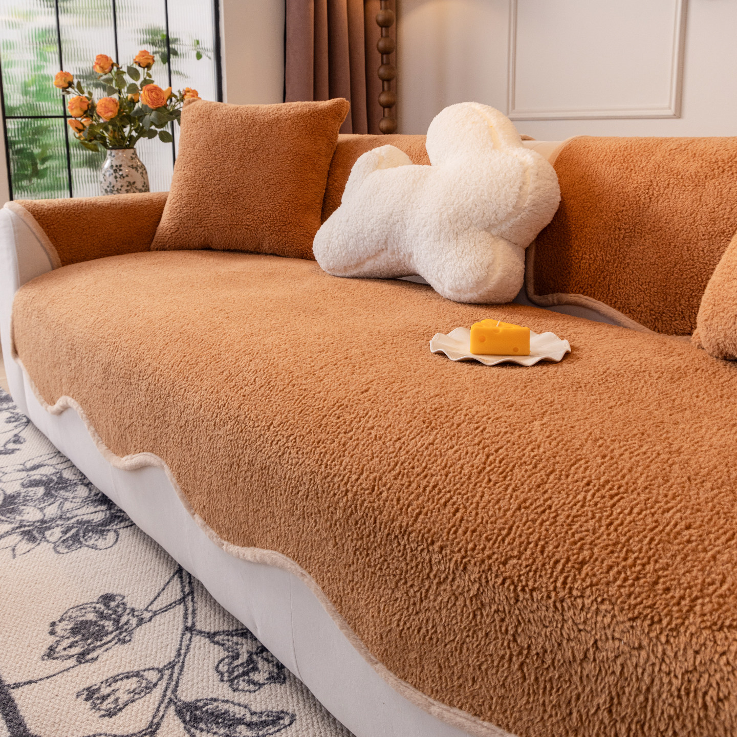 毛绒沙发垫冬2025新款加厚高级感固定防滑沙发盖布巾坐垫子套罩座,居家布艺,沙发垫,淘宝优惠券,粉丝福利购,淘宝优惠卷