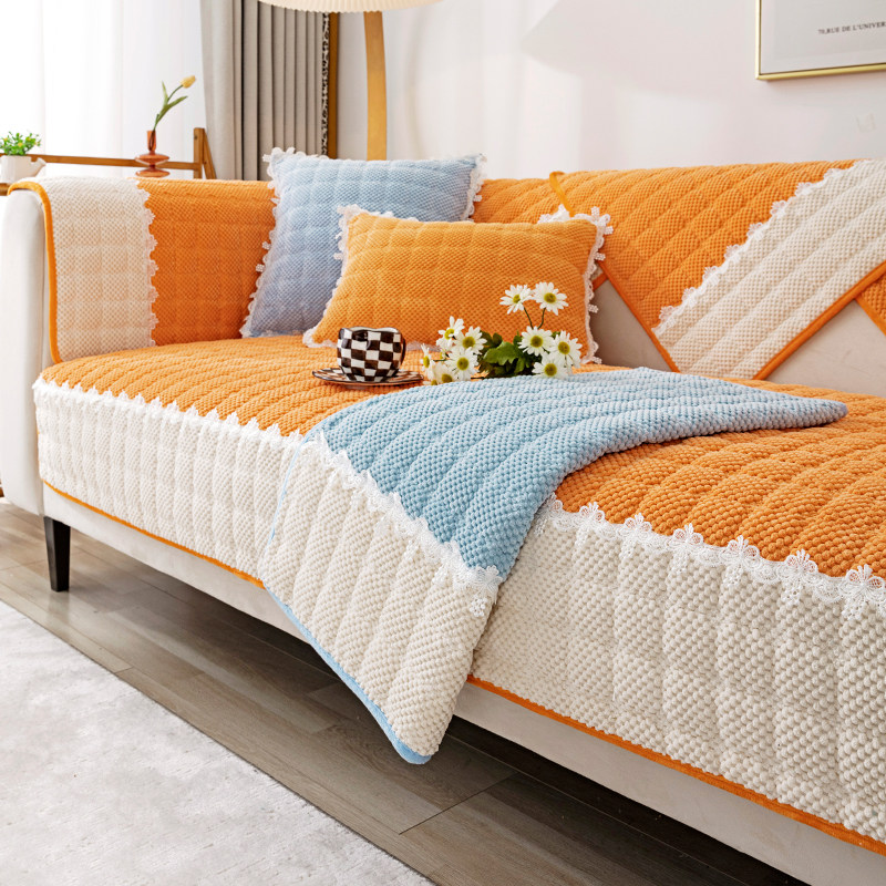 加厚绗绣沙发垫2025新款四季通用固定防滑皮沙发套罩坐垫子盖布巾,居家布艺,沙发垫,淘宝优惠券,粉丝福利购,淘宝优惠卷