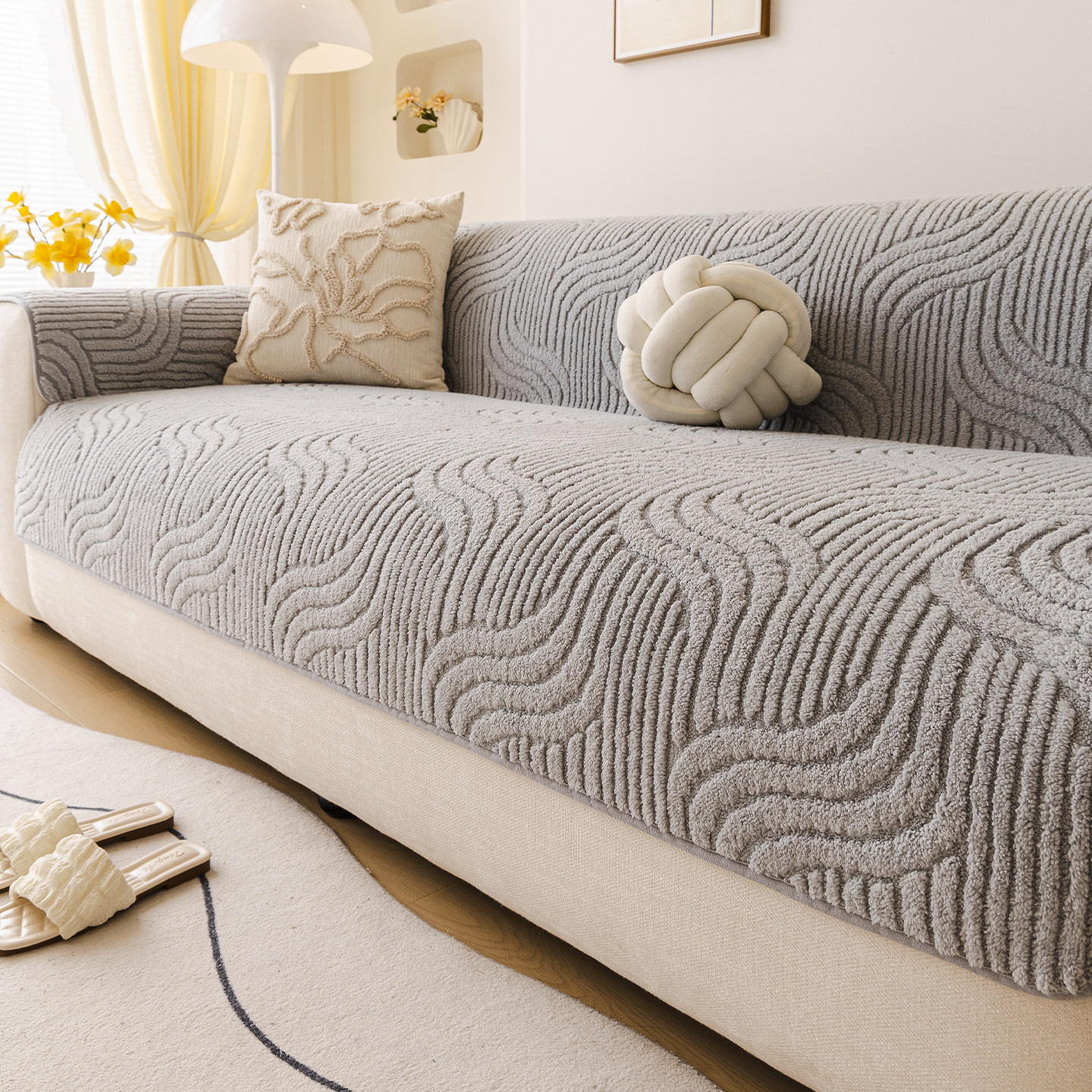 毛绒沙发垫秋冬2025新款加厚高级感固定防滑沙发坐垫子盖布巾套罩,居家布艺,沙发垫,淘宝优惠券,粉丝福利购,淘宝优惠卷