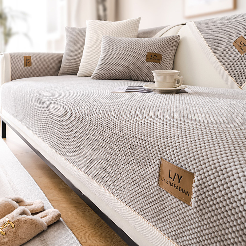 短毛绒灯芯绒皮沙发垫2025新款四季通用防滑沙发套罩巾盖布坐垫子,居家布艺,沙发垫,淘宝优惠券,粉丝福利购,淘宝优惠卷