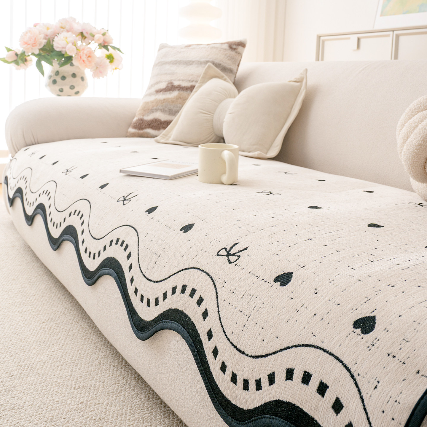 四季通用沙发垫子2025新款高级感防滑盖布巾直排皮沙发坐垫子套罩,居家布艺,沙发垫,淘宝优惠券,粉丝福利购,淘宝优惠卷