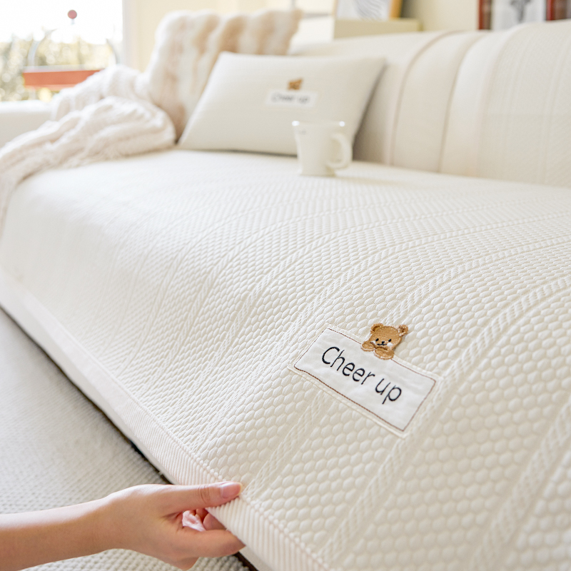 雪尼尔防滑简约现代组合沙发