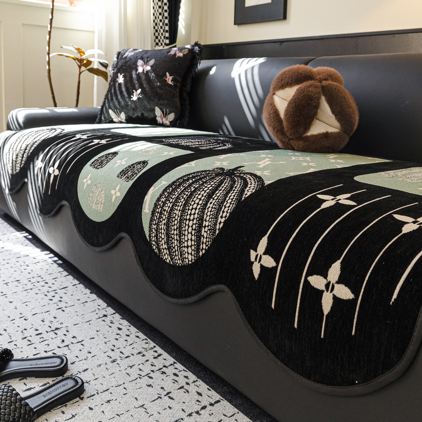 四季通用沙发垫子2025新款直排固定防滑皮沙发套罩坐垫子盖布巾,居家布艺,沙发垫,淘宝优惠券,粉丝福利购,淘宝优惠卷