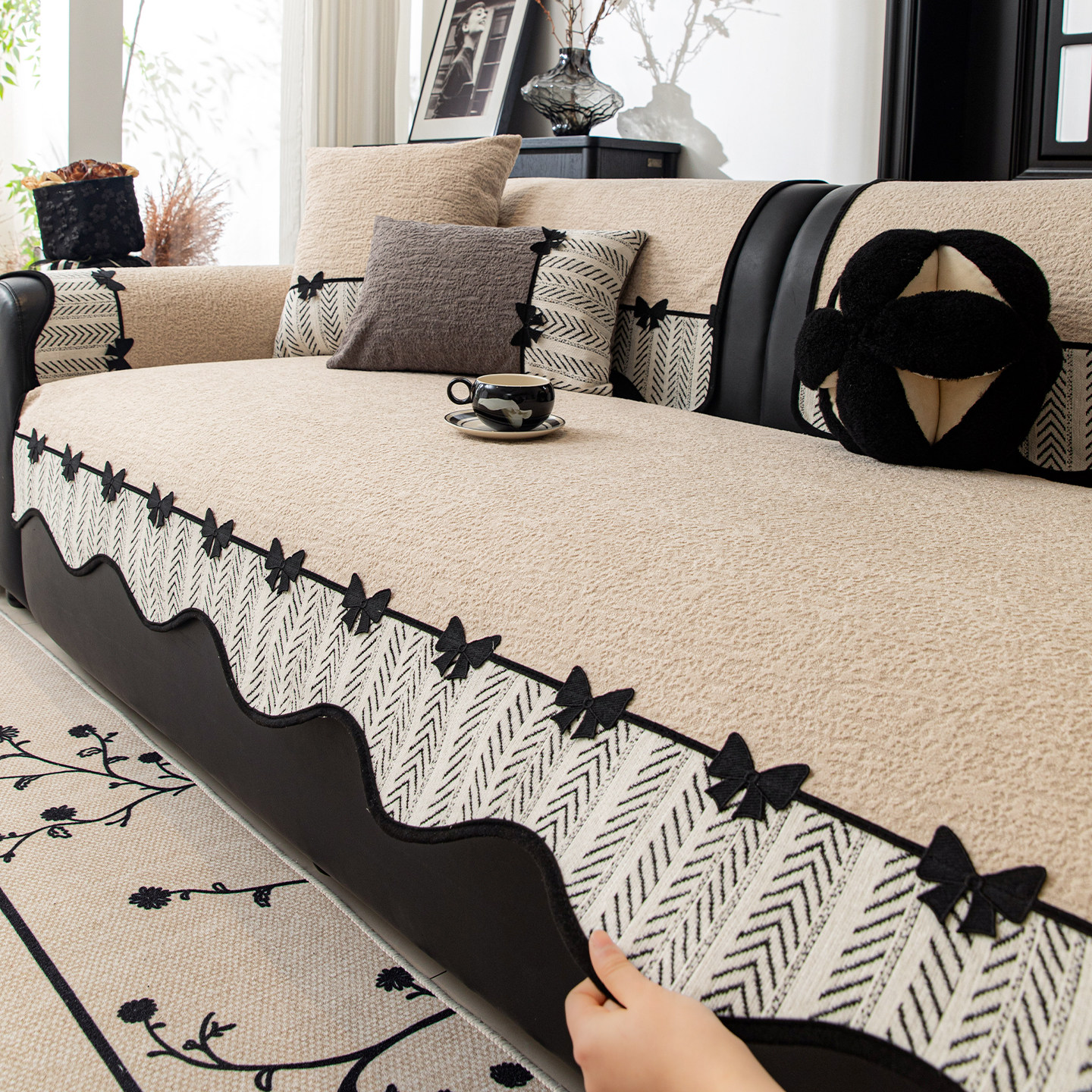 沙发垫冬2025新款四季通用固定防滑沙发坐垫子套罩高级感盖布巾座,居家布艺,沙发垫,淘宝优惠券,粉丝福利购,淘宝优惠卷