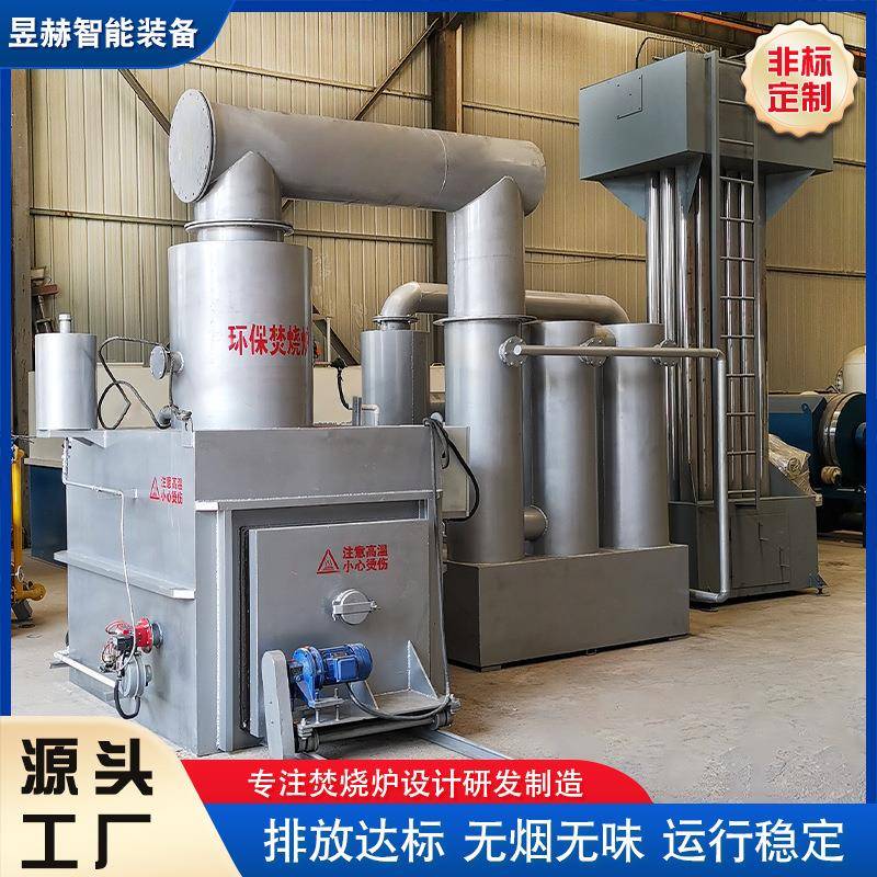 全自动医疗废物垃圾焚烧炉 商用高温热解焚烧炉 宠物火化炉设备