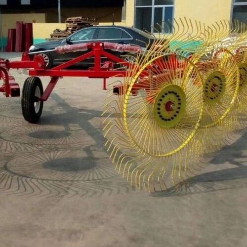 牵引式搂草机   农田牧草收集作业   加厚机架耐磨弹齿机型