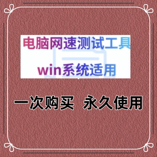 电脑网速测速工具软件单文件版便携版可以测网速win系统适用
