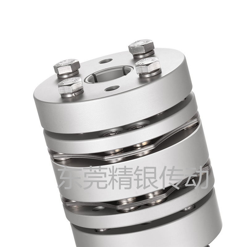 精银传动特价供应大扭矩联轴器八颗螺丝高刚性双膜片单胀套联轴器