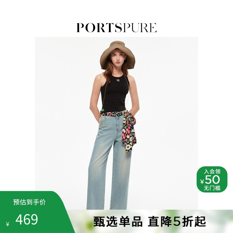 早春连衣裙时尚无袖PORTSPURE
