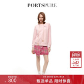 宝姿PORTSPURE女装 百搭简约刺绣休闲长袖 卫衣