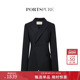 收腰不对称设计西装 宝姿PORTSPURE女装 舒适高智通勤解构修身 外套