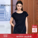 商场同款 明线廓形感质感T恤 经典 宝姿PORTSPURE女装 2025秋冬新品