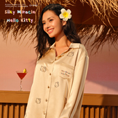 HelloKitty夏威夷度假联名真丝衬衫 SILKY MIRACLEx 桑蚕丝可外穿