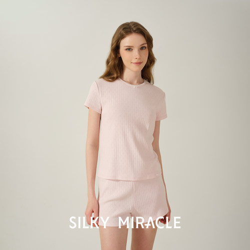 SILKYMIRACLE棉桑蚕丝针织睡衣