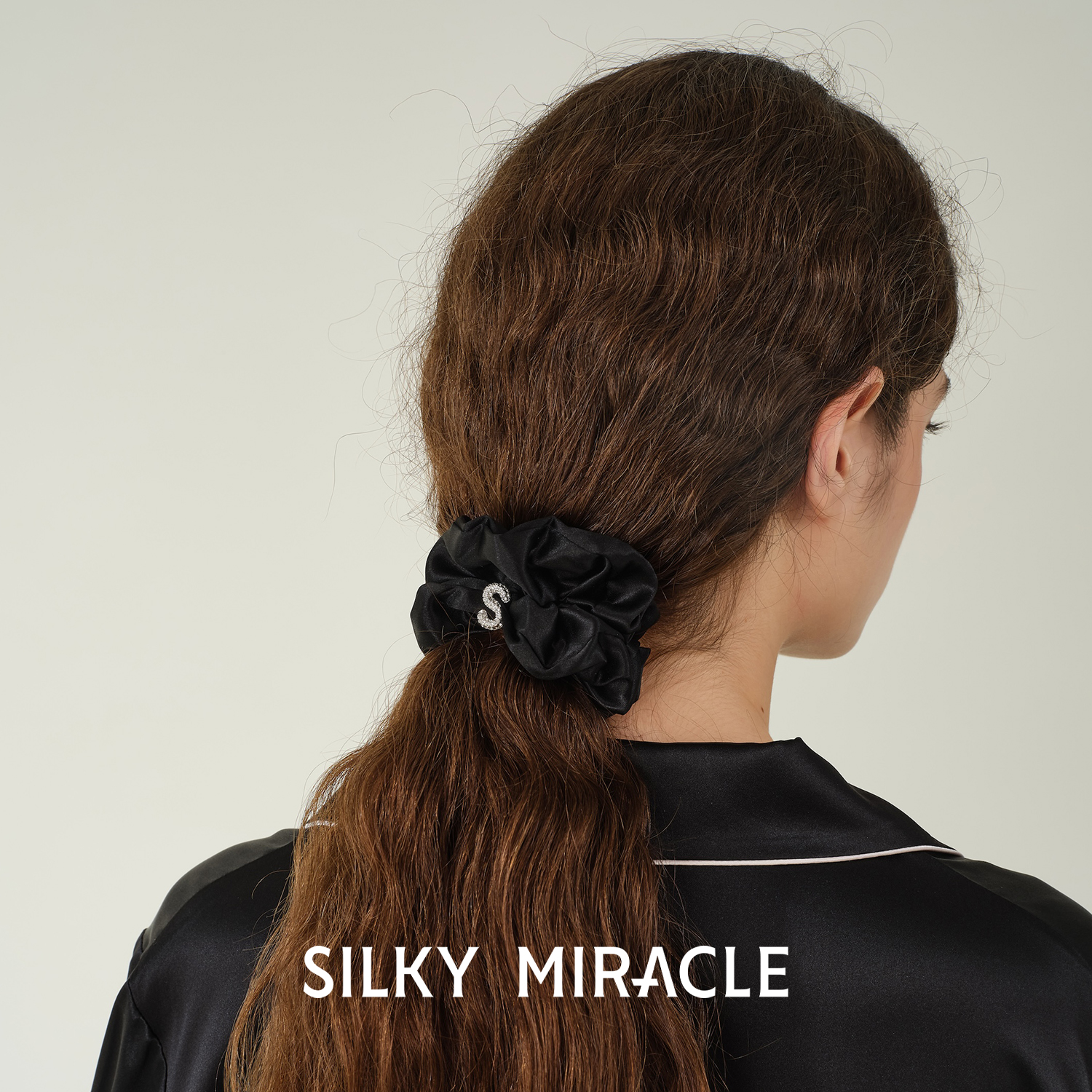 SILKYMIRACLE真丝水钻发圈组合