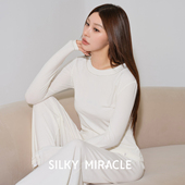 SILKY MIRACLE莫代尔针织桑蚕丝睡衣NUDE水晶柔软舒适春夏家居服