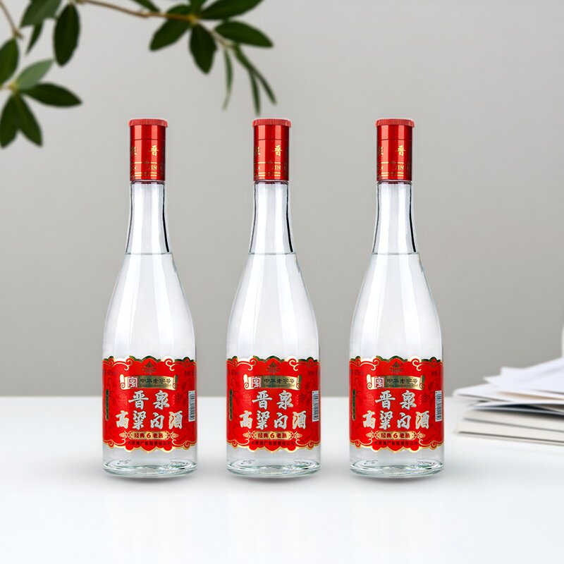 新品太原酒厂 晋泉高粱白酒 42度经典6老熟粮食酒 3瓶套装清香型