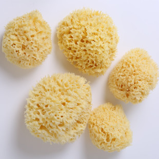 木棉浆海绵婴儿洗澡宝宝搓澡神器新生婴儿童沐浴棉天然蜂窝沐浴球