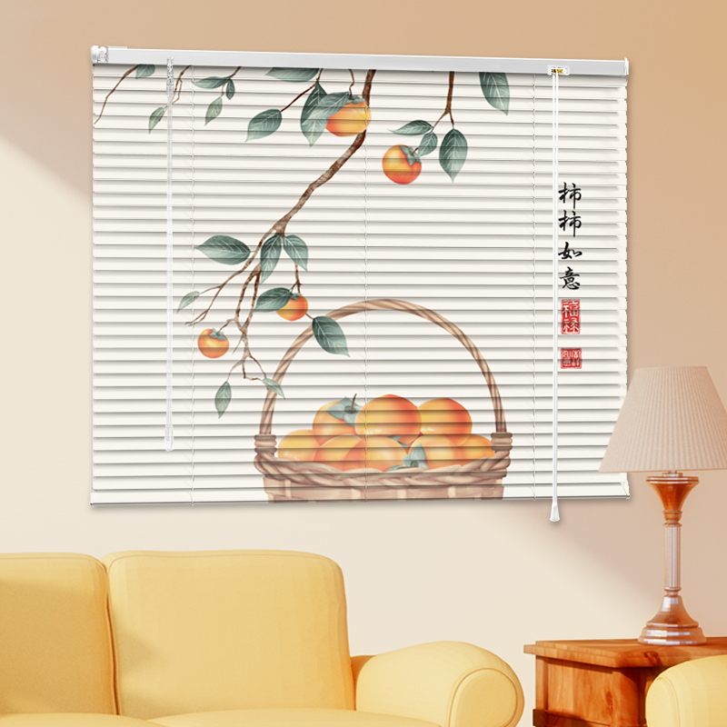 窗帘百叶帘免打孔安装卷拉式