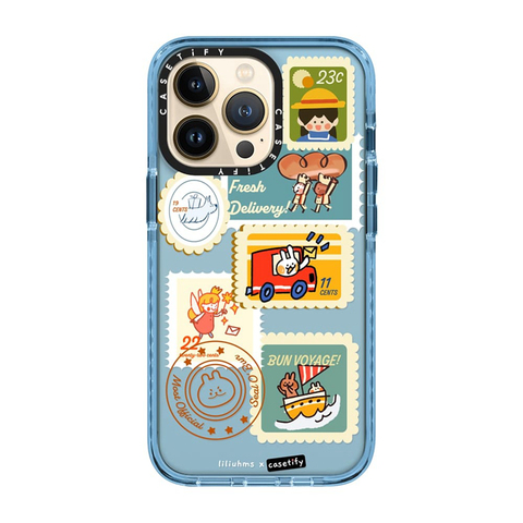 Casetify可爱漫画邮票适用iphone13 12 11 Pro Max Xs抗震手机壳