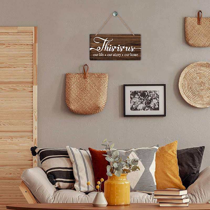 This is us外贸居家木板挂牌 乡村农舍墙饰壁饰 密度板木