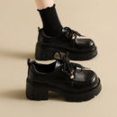 7cm小个子增高厚底乐福鞋女2025秋季新款真皮小皮鞋女单鞋女