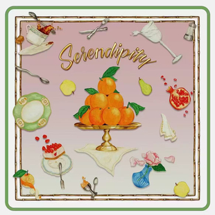 下午茶1oo%桑蚕丝新款 博主春夏法式 感50cm真丝小方巾 现货