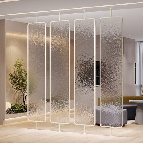 奶油风屏风隔断设计师推荐可定制
