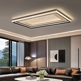 客厅吸顶灯现代简约2025年新款轻奢高级感护眼高亮水晶客厅主灯具