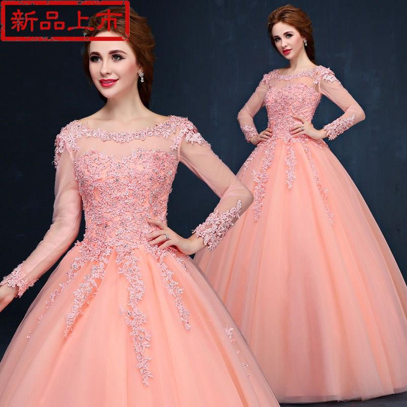 Wedding dress 2017 Spring and summer new pattern Off Shoulder bride marry Long sleeve Evening dress gules Bigin the Women's clothing/Boutique , Wedding/Cheongsam/Formal dress , Wedding  category - from Buy2taobao.com to provide professional Taobao agent buy service